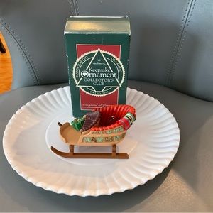 Hallmark Sleighful of Dreams 1988 Christmas Ornament Ltd Ed. Keepsake Club